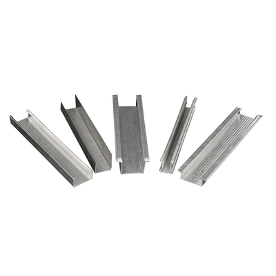 Gypsum Ceiling Galvanized Profile Light Gauge GI Steel Drywall Metal Track Stud Channel Partition